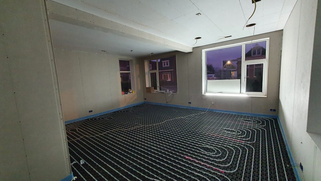 Aanleggen van vloerverwarming