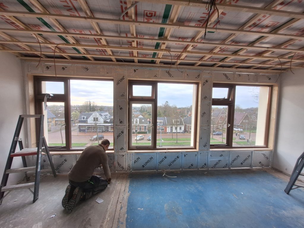 Renovatie van de muur