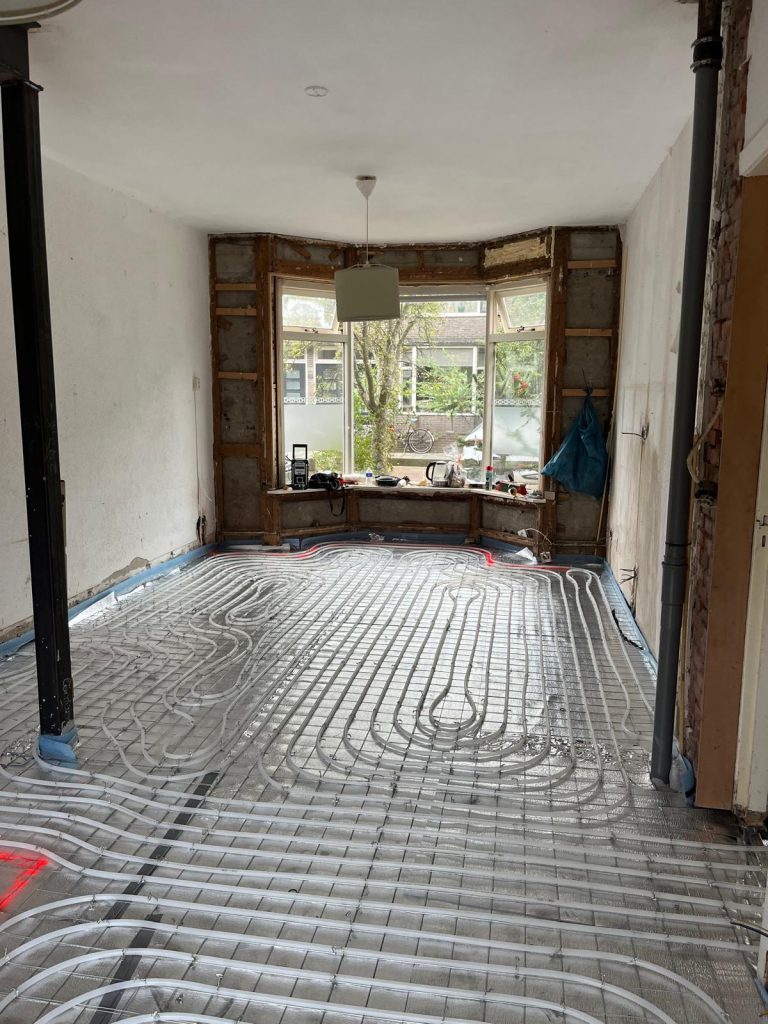 Aanleggen van vloerverwarming